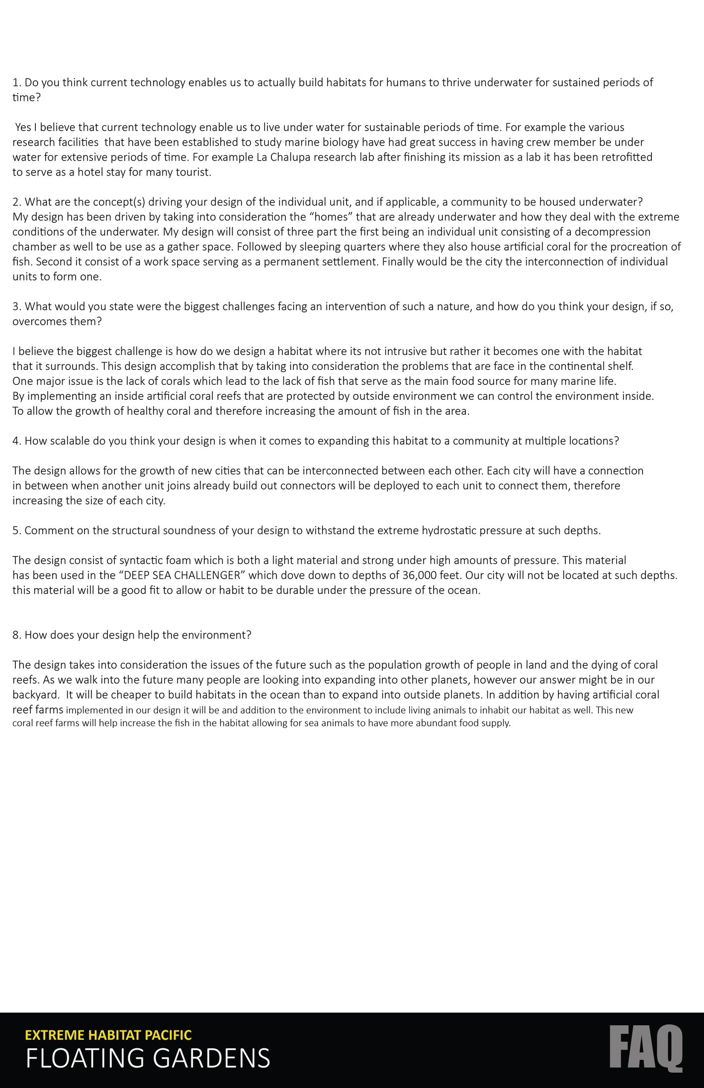 Floating Gardens Concept Architecture Project